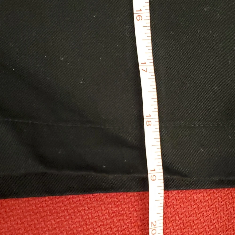 Rafaella Black skort front zipper hook closure flap sz. 16